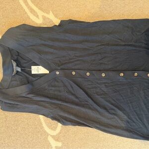 Banana Republic Black Textured Top